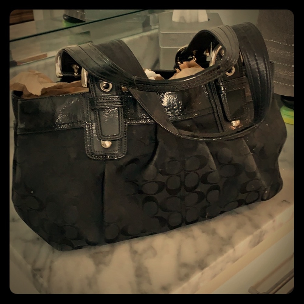 Black coach bag